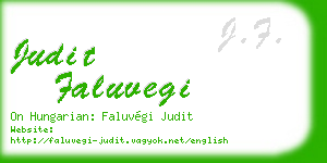 judit faluvegi business card